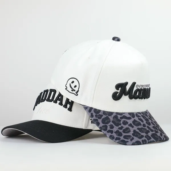 Custom snapback dance cap with bold embroidery by BDBRIM