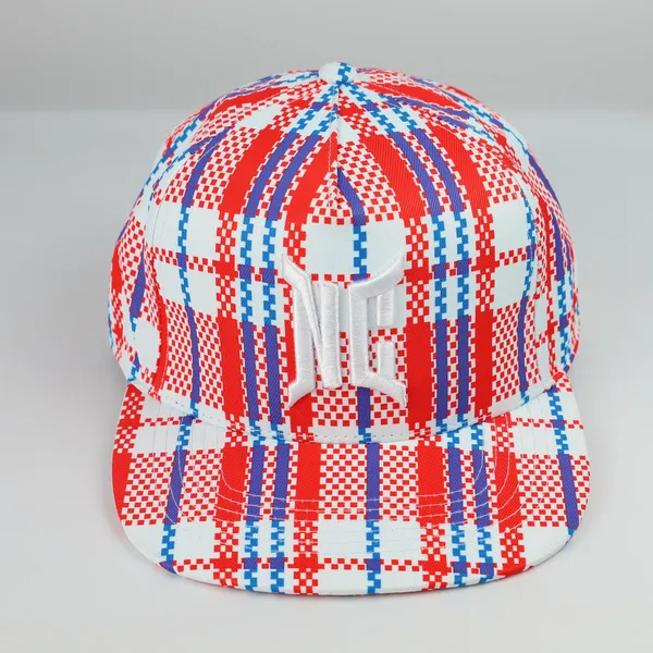 Custom flat brim snapback cap produced by BDBRIM