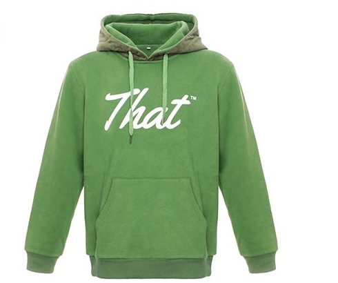 custom pullover hoodies custom fashion green print hoody-hd001